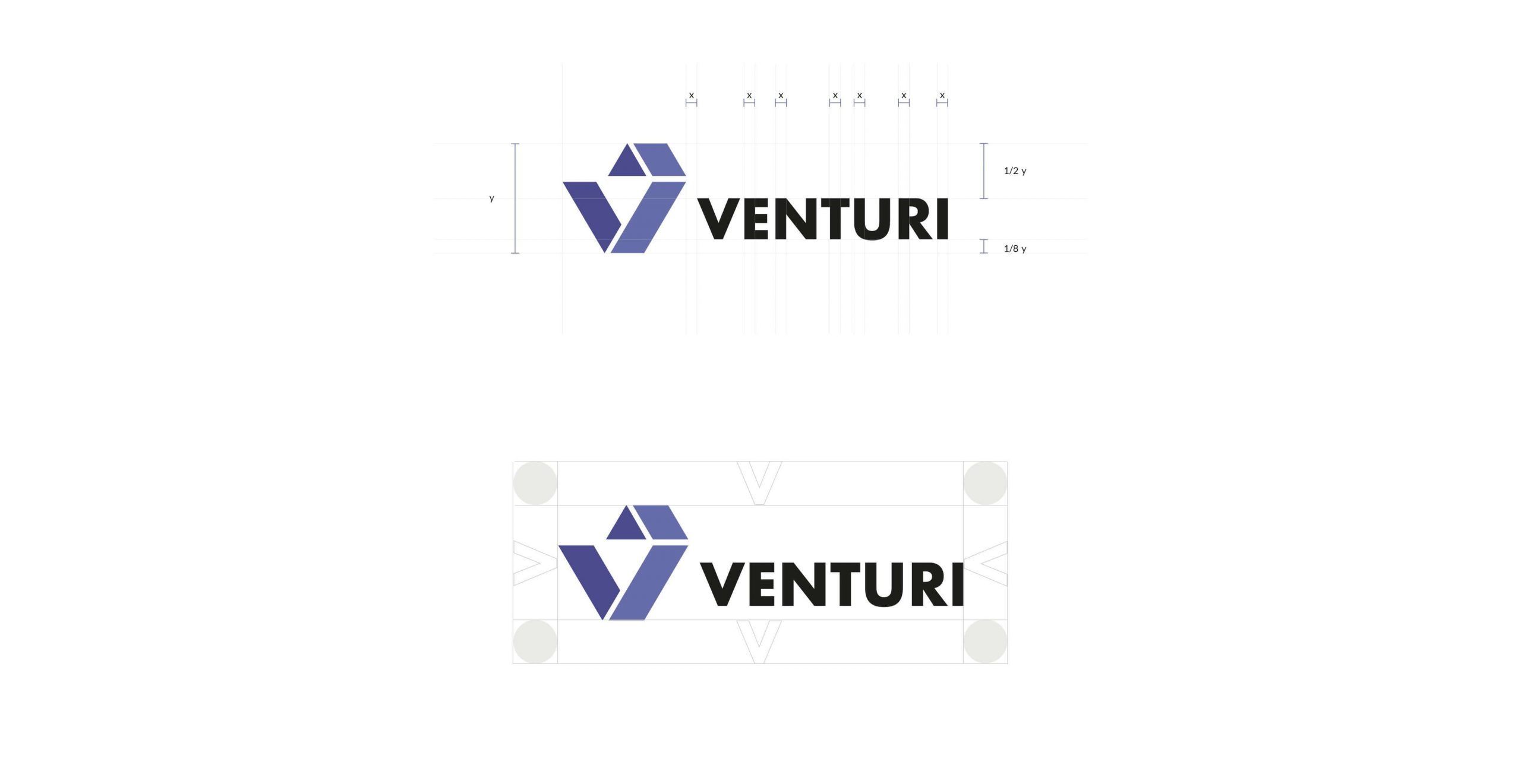 Venturi logo projekt Venturi logo projekt